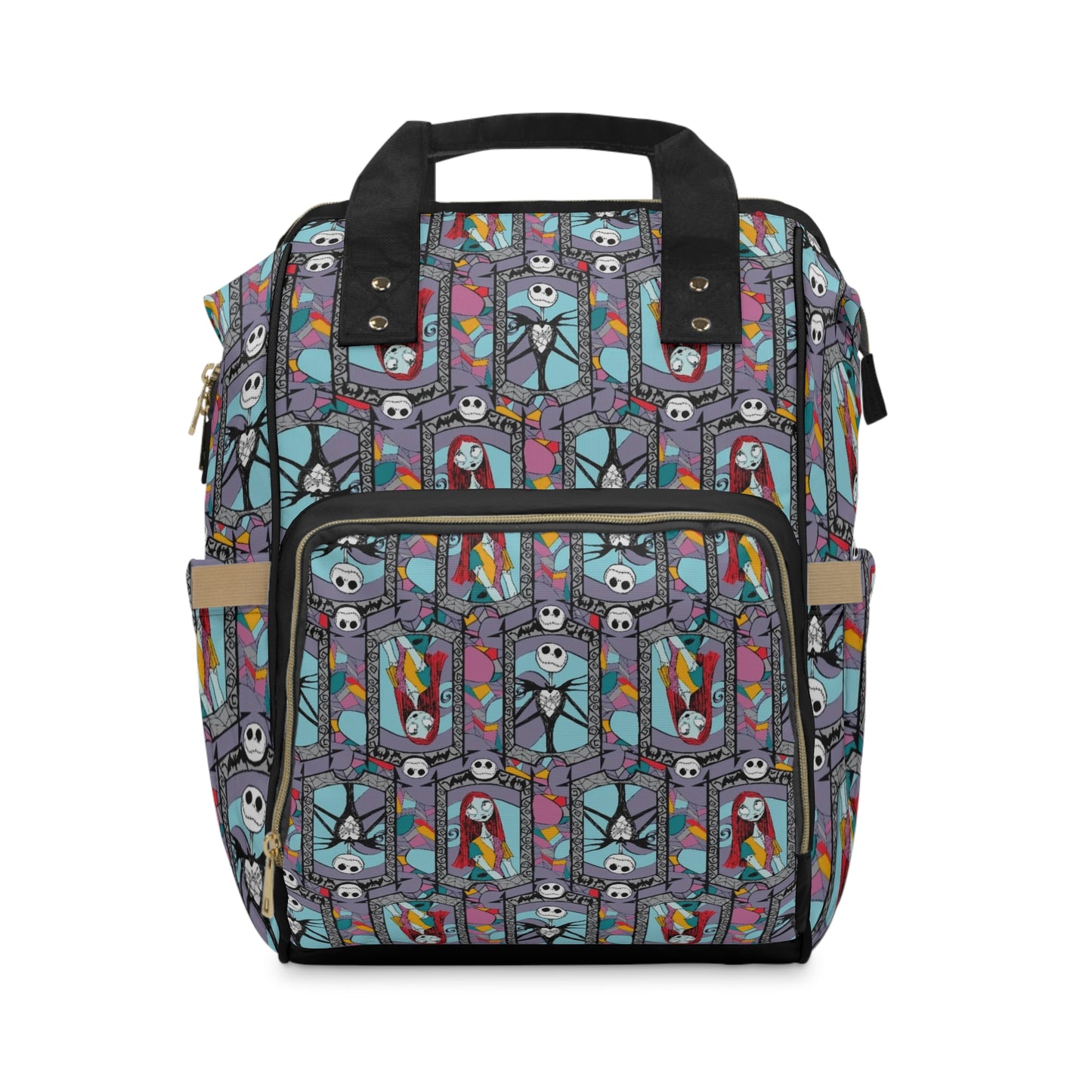 Nightmare before Christmas stained glass diaper bag | goth diaper bag