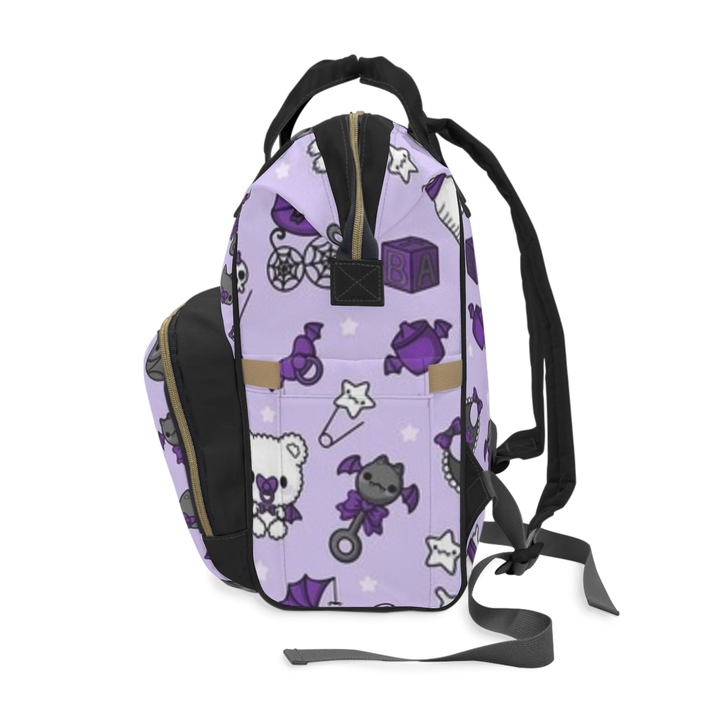 Goth Purple Baby Diaper Bag