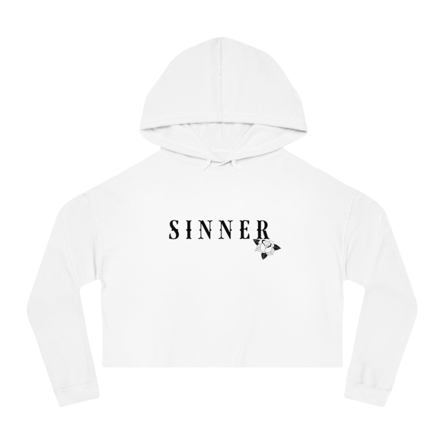 Sinner Womens Crop Hoodie