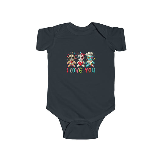 Goth Baby I love you Voodoo Onesie