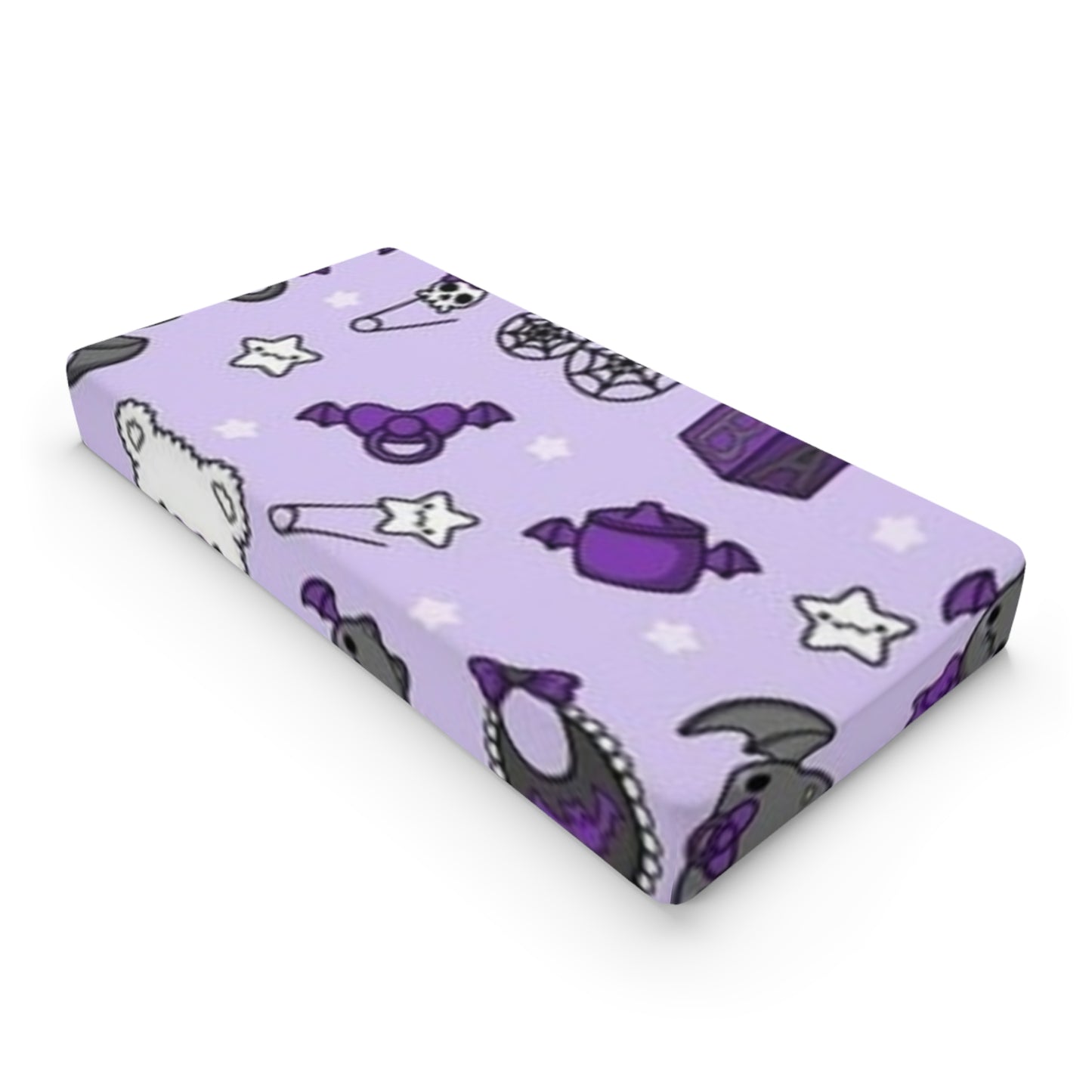 Goth Purple Baby Changing Pad Cover