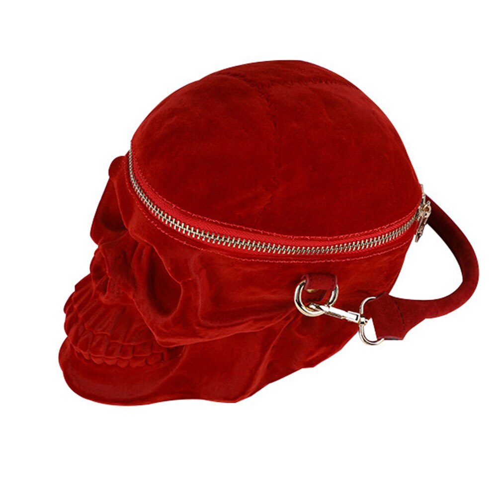 Gothic Velvet Skull Purse