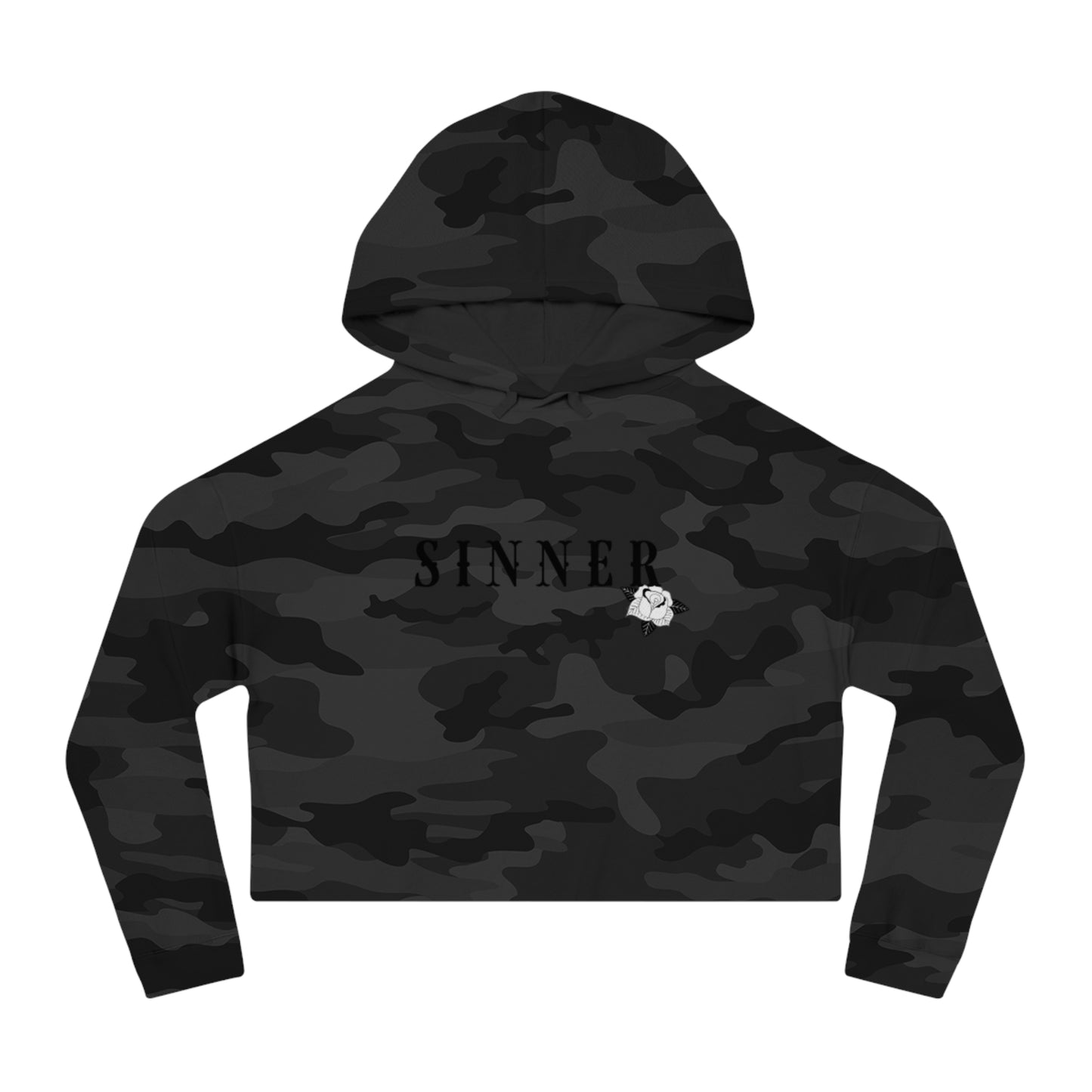 Sinner Womens Crop Hoodie