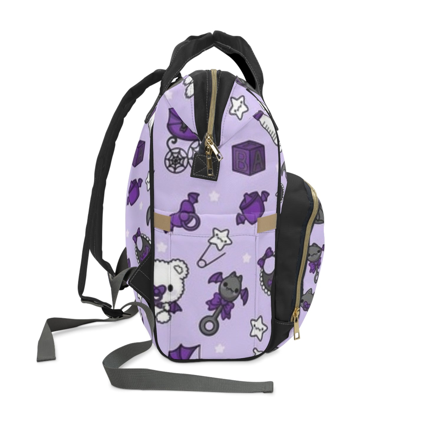 Goth Purple Baby Diaper Bag