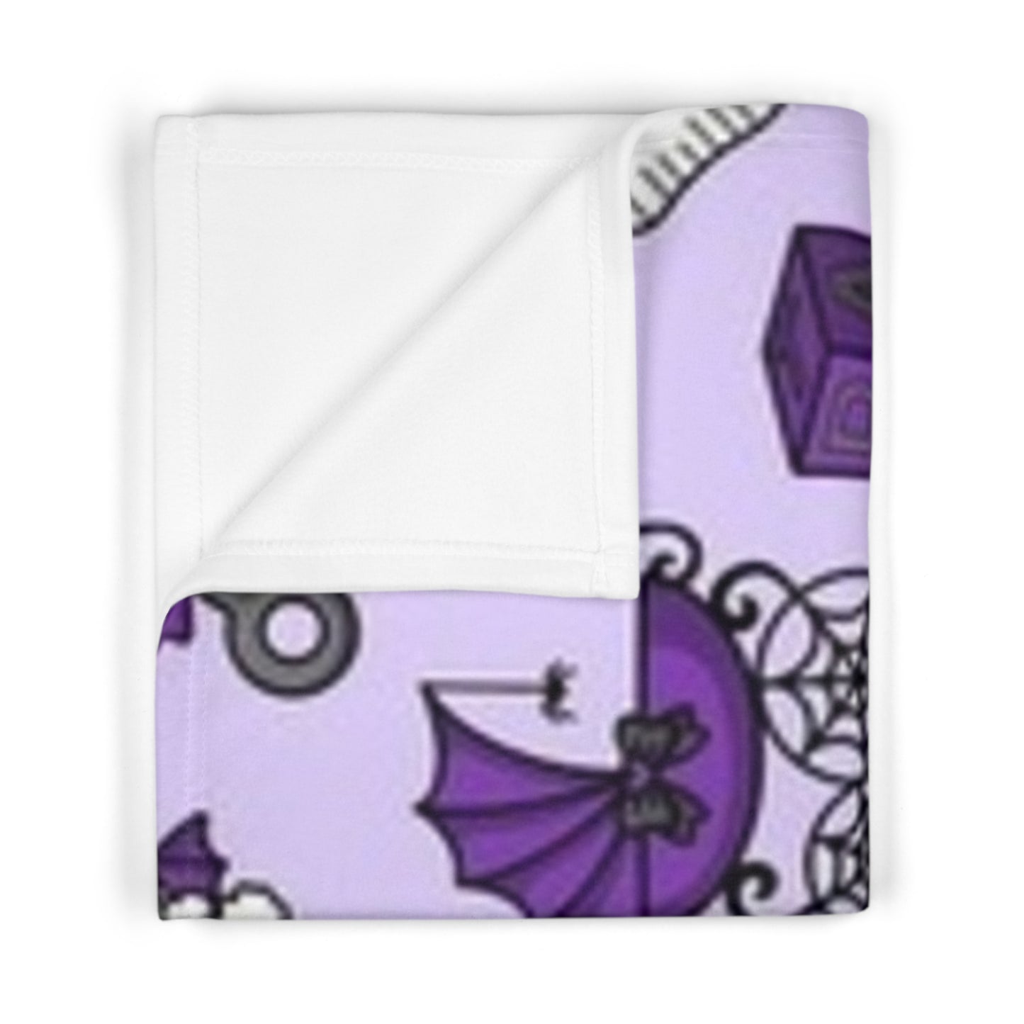 Goth Purple Baby Blanket