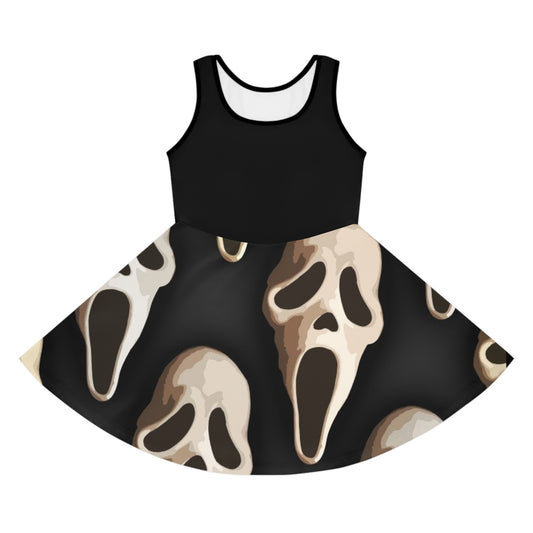 Girls Ghost Face Horror Dress