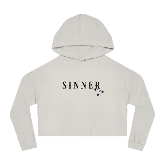 Sinner Womens Crop Hoodie