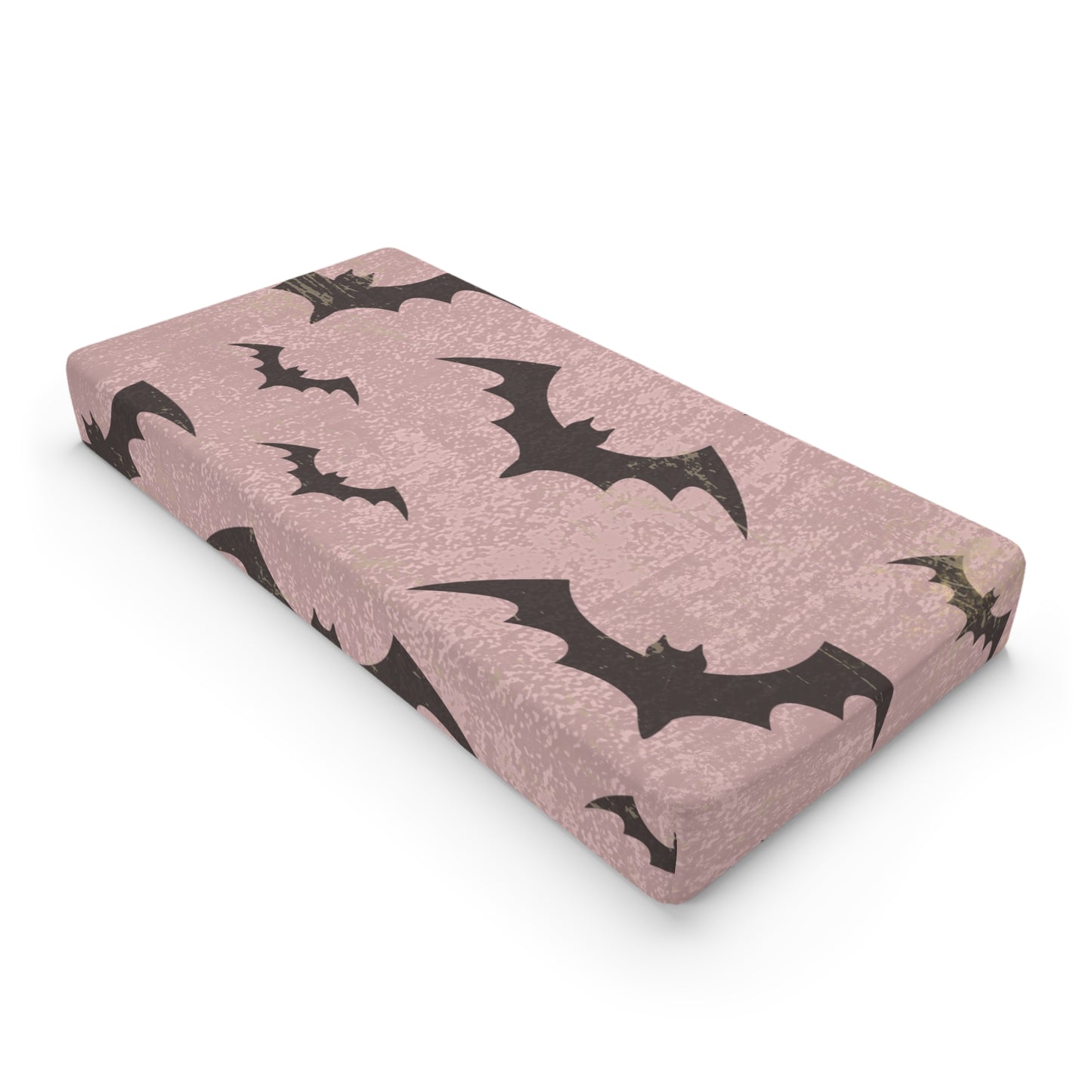 Goth Pink Bats Baby Changing Pad Cover