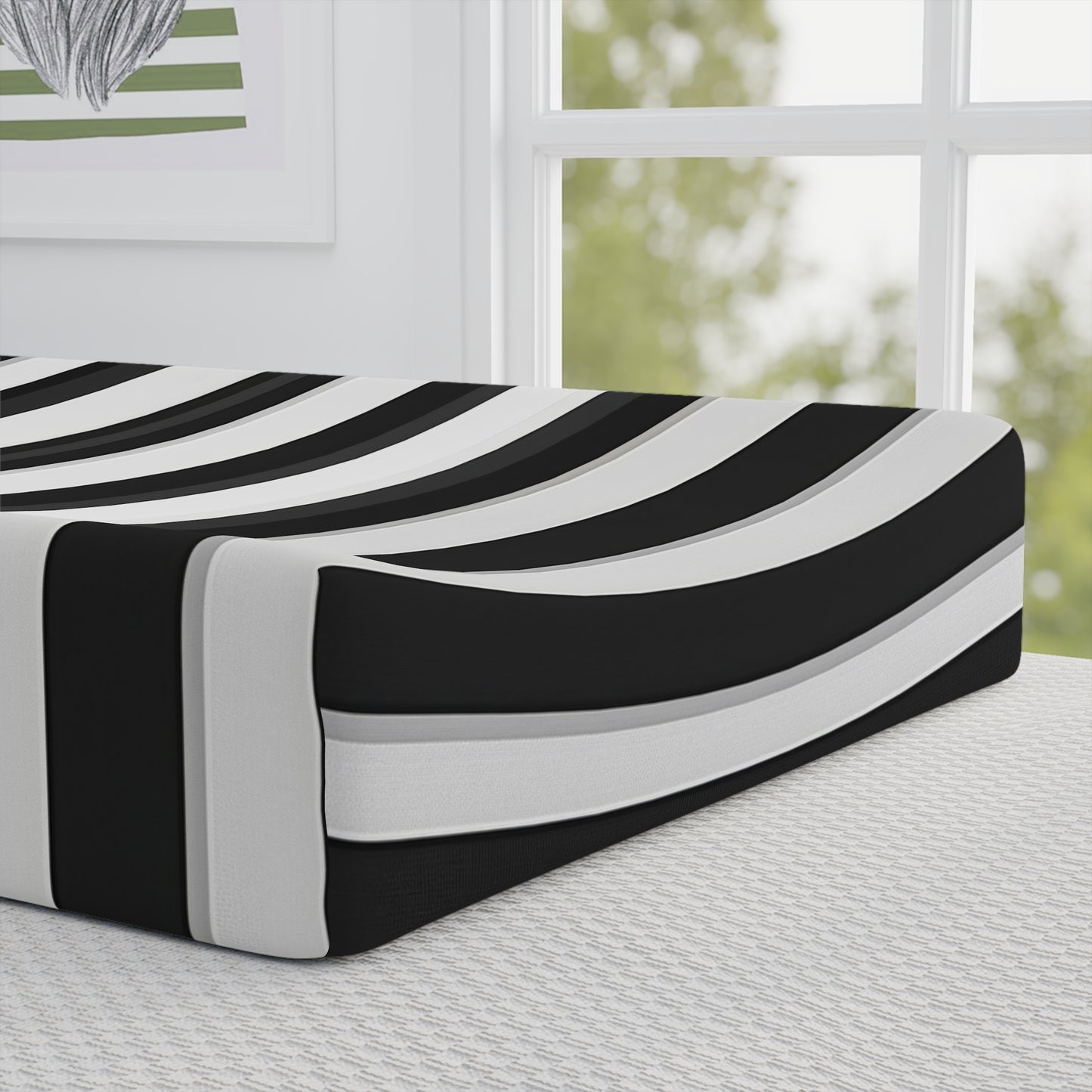 Gothic Stripe Baby Changing Pad Cover