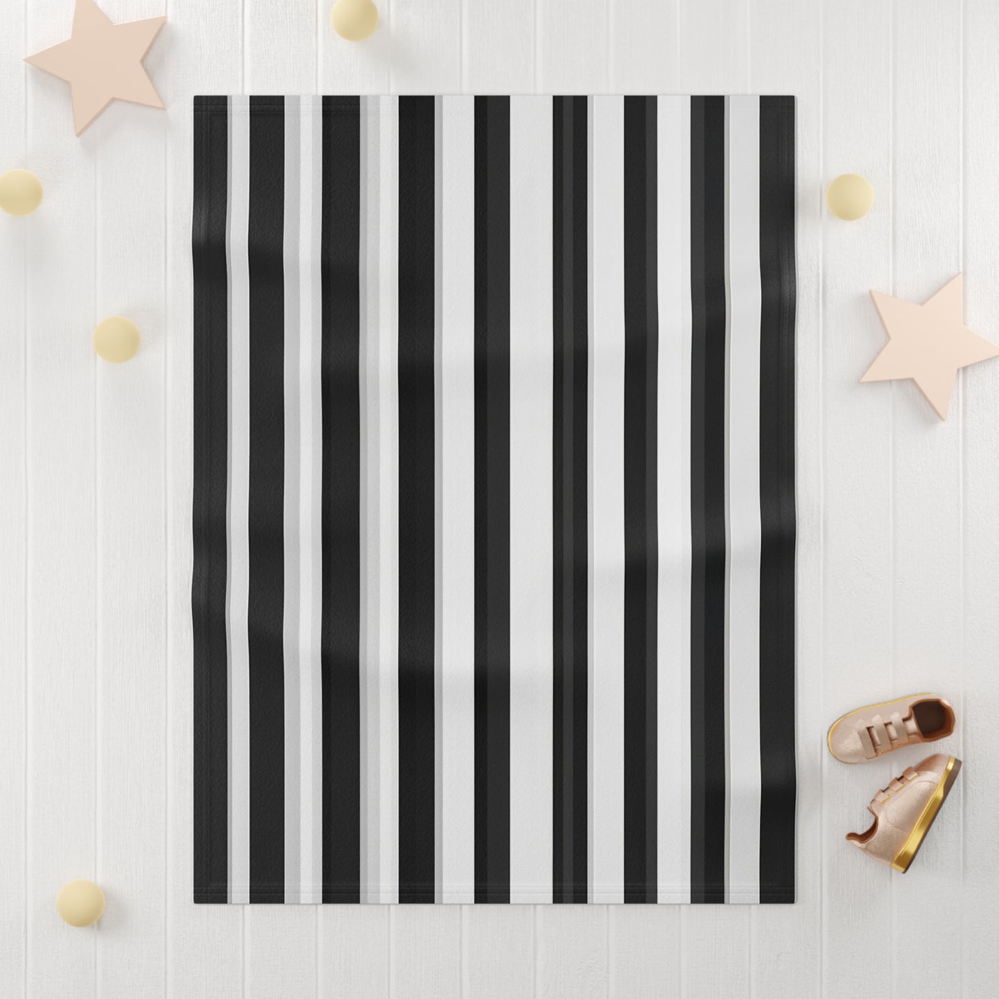 Gothic Stripe Baby Blanket