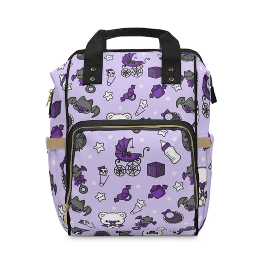 Goth Purple Baby Diaper Bag