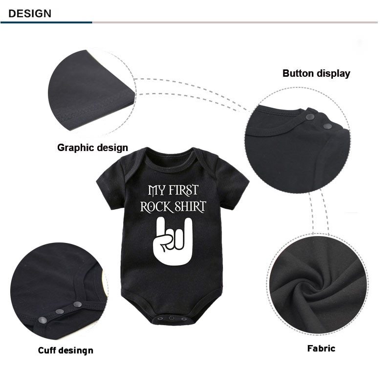 Metal Baby Onesie