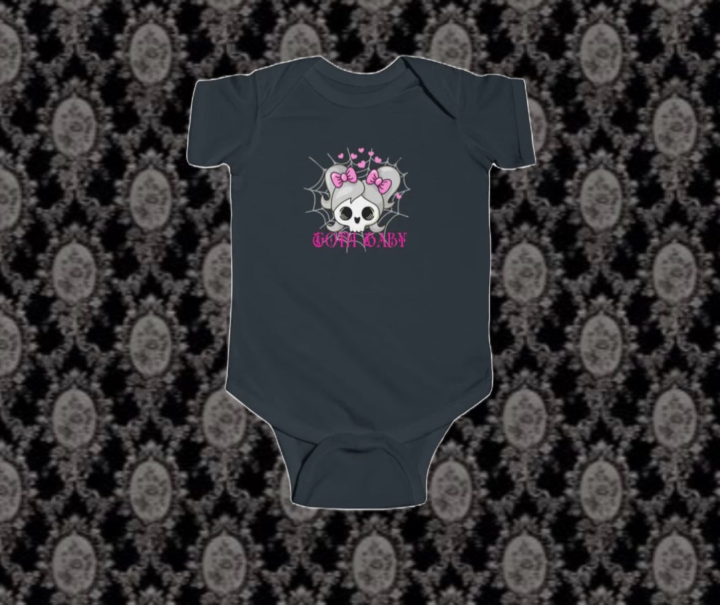 Baby Skull Goth Onesie