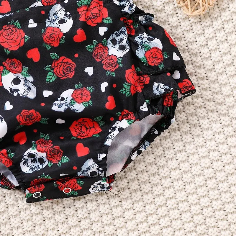 Skull Baby Girl Outfit