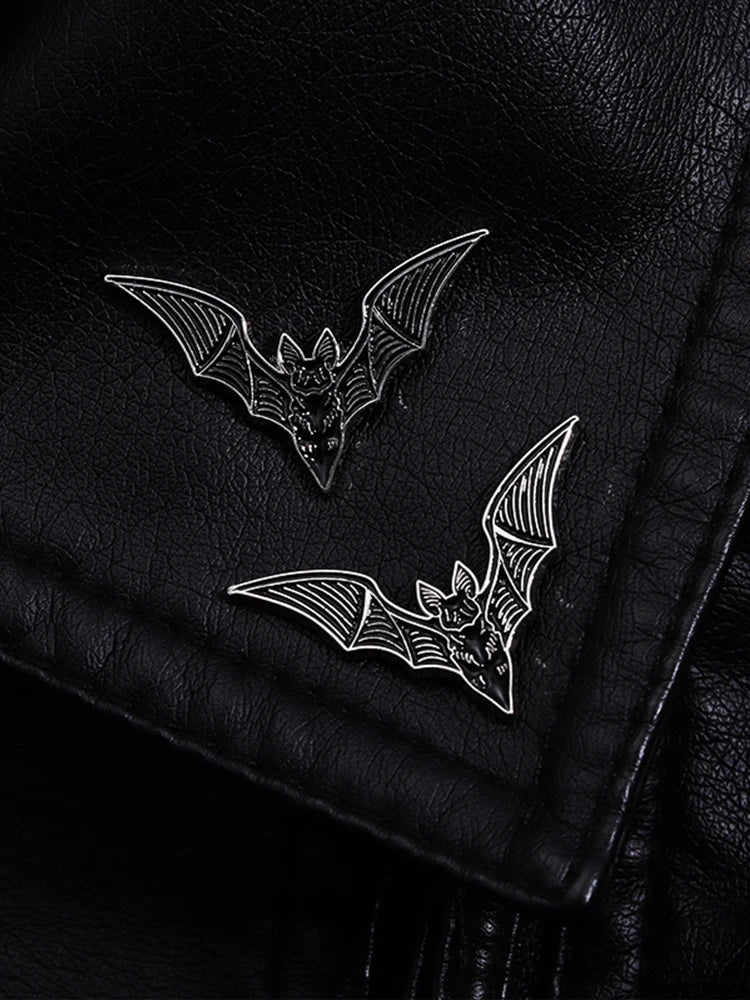 2pcs Bat Enamel Pins