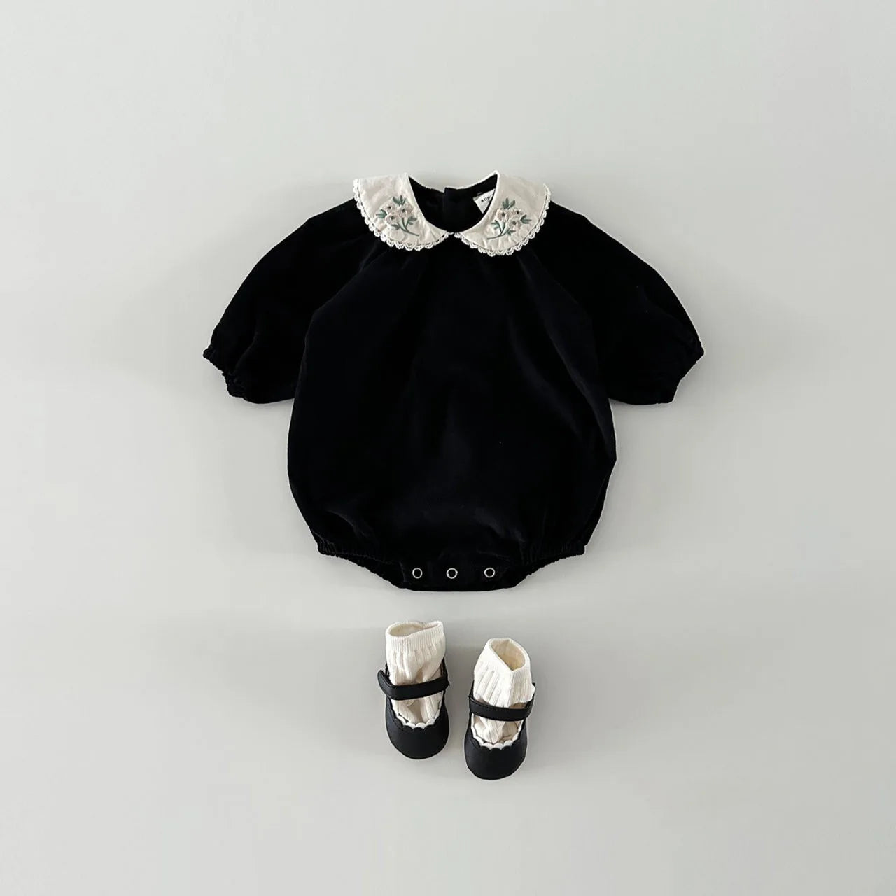 Goth Baby Girls Romper