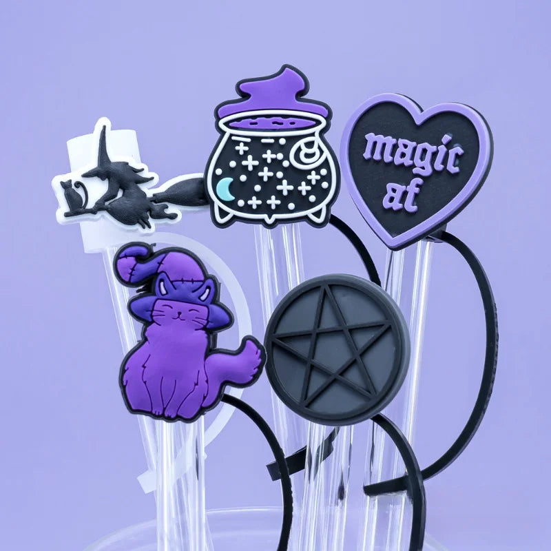 Silicone Witchy Straw Toppers