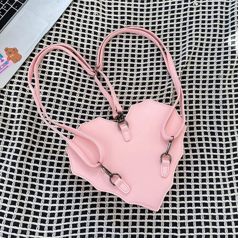 Heart Cobweb Crossbody Bag Handbag Purse