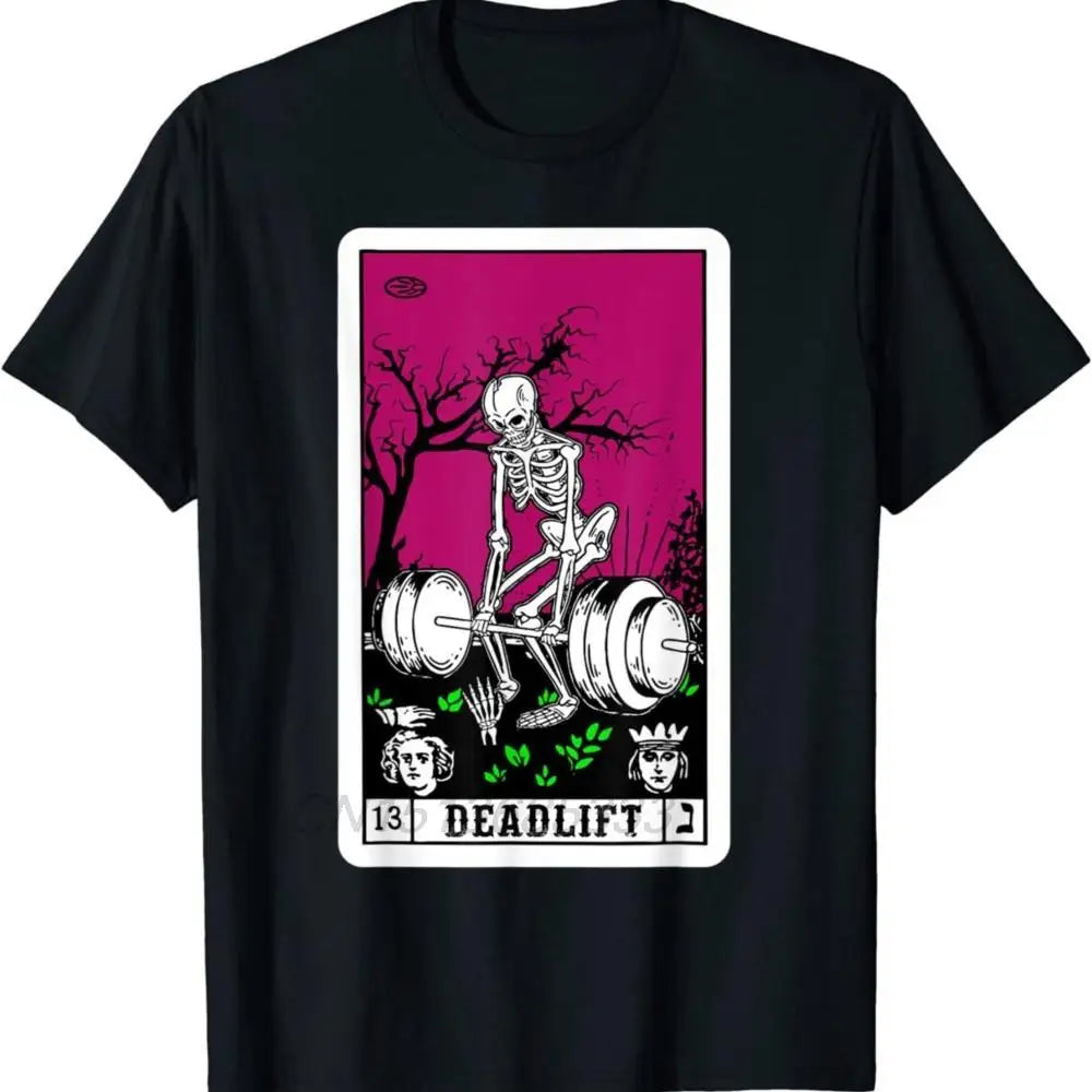 Death Tarot Card Funny Gym Deadlifts Shirt