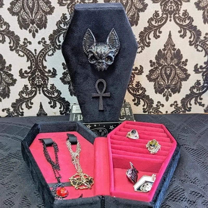 Vampire Bat Jewelry Coffin Box