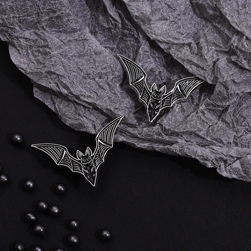 2pcs Bat Enamel Pins