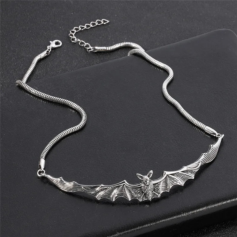 Gothic Bat Chocker Necklace