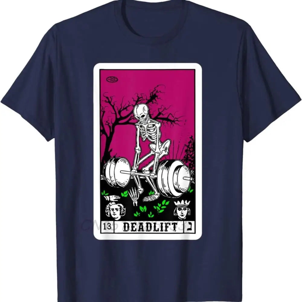 Death Tarot Card Funny Gym Deadlifts Shirt