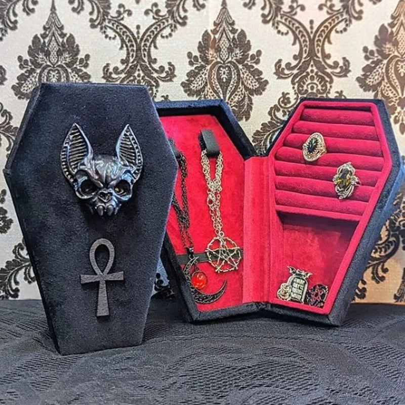 Vampire Bat Jewelry Coffin Box