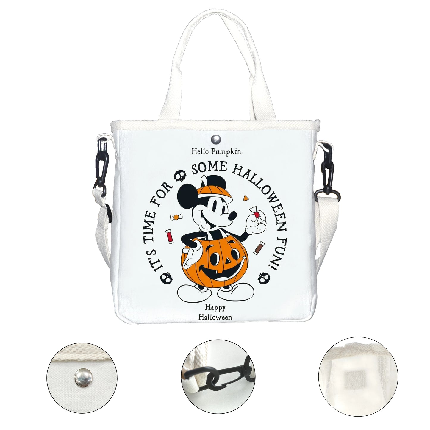 Mickey print shoulder bag