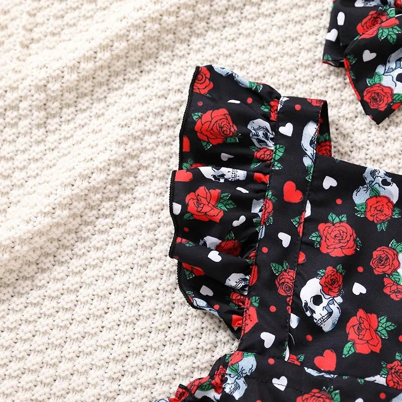 Skull Baby Girl Outfit