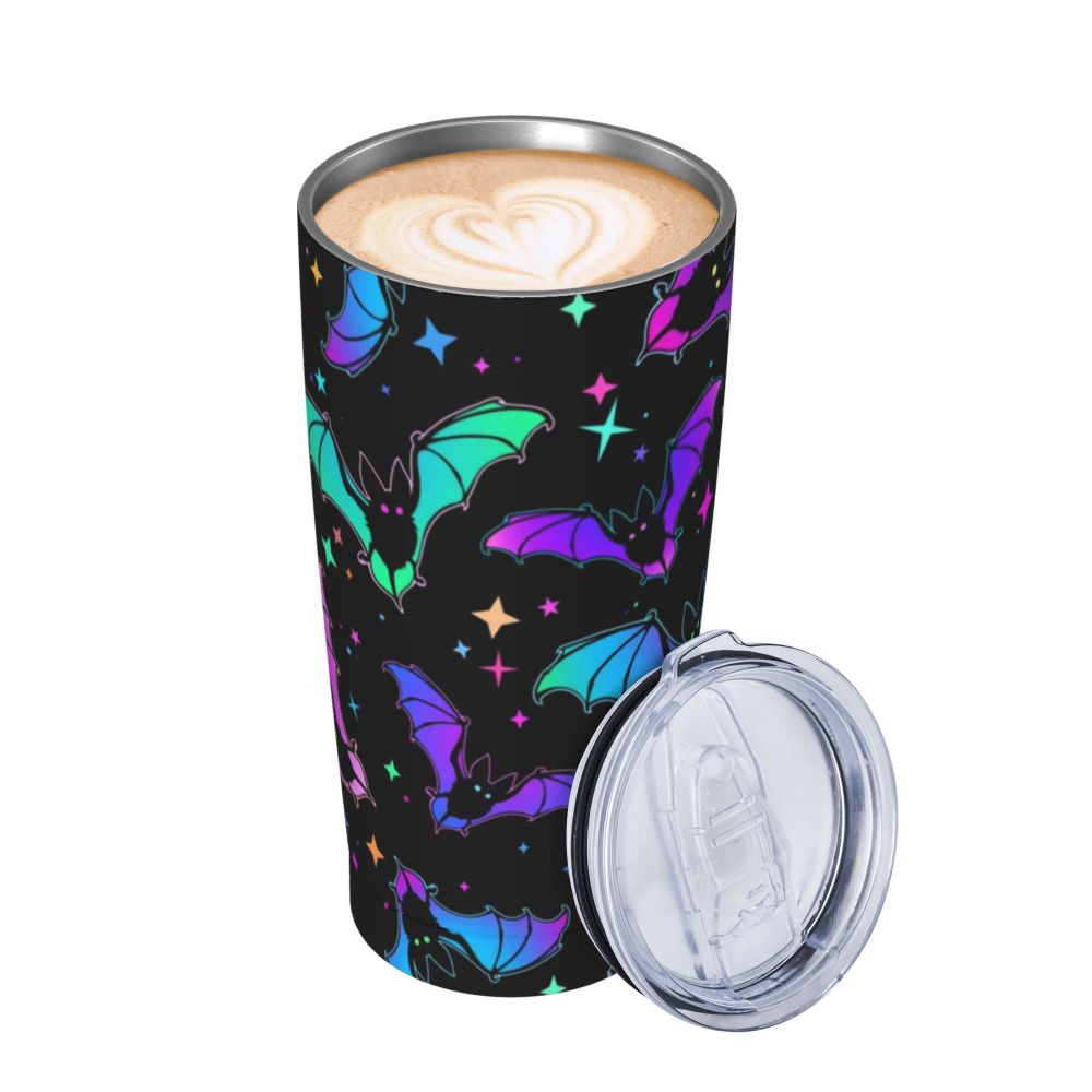 Bats Gothic Insulated Tumbler with Straw