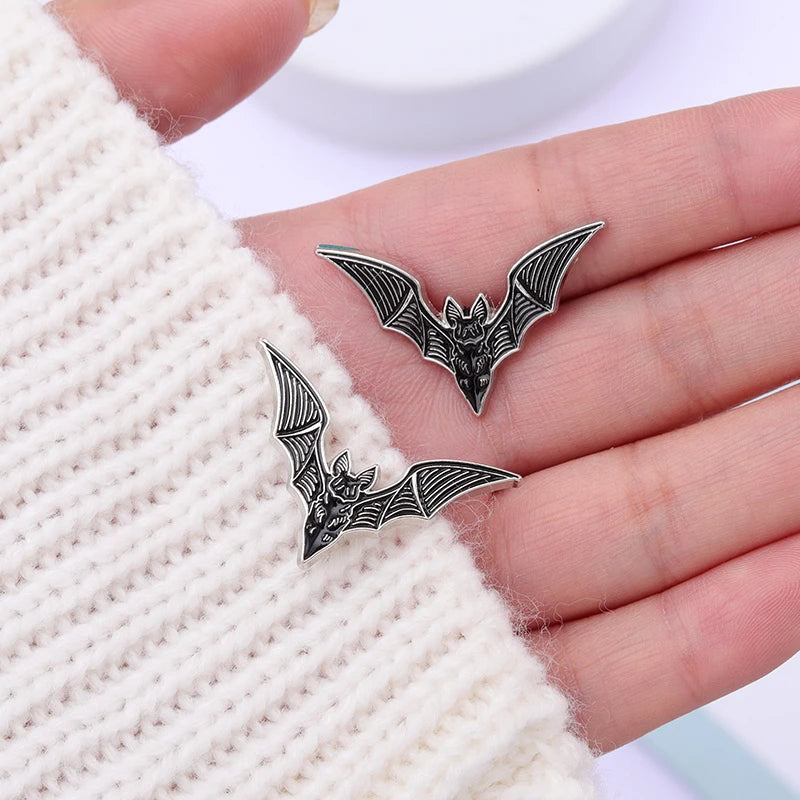 2pcs Bat Enamel Pins