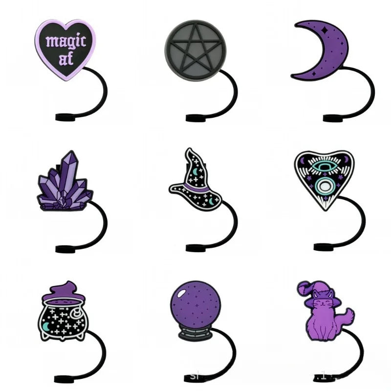 Silicone Witchy Straw Toppers