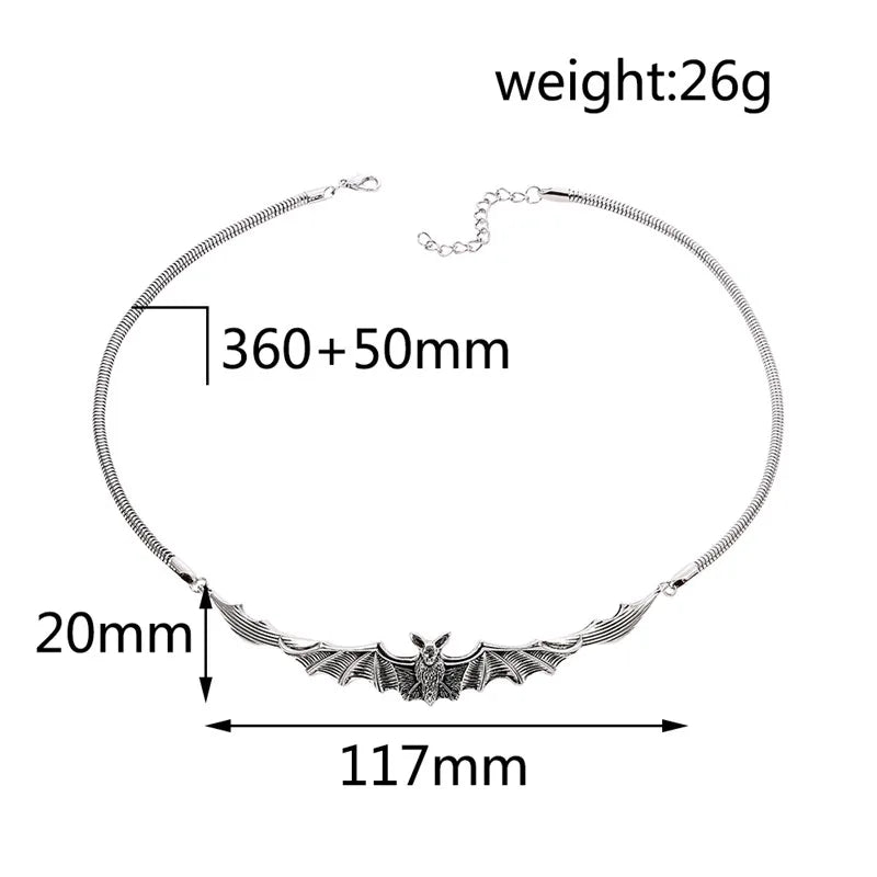 Gothic Bat Chocker Necklace